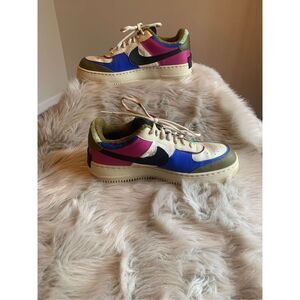 Nike Women's Multicolor Air Force 1 Shadow Sneakers CT1985-500 Athletic Sneaker